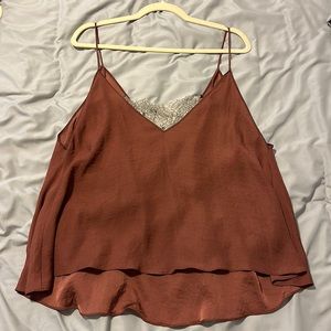 Free people tank with lace underneath
